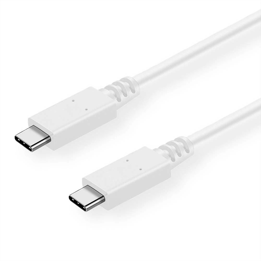 Value USB kabel USB 3.2 gen.2 (USB 3.1 gen.2) USB-C® utikač 0.50 m bijela sa zaštitom 11.99.9052 slika