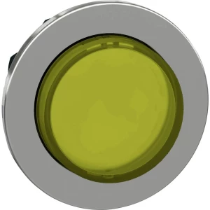 Schneider Electric ZB4FH83 prednji element za osvijetljeni gumb plosnat (Ø) 30.5 mm neobilježeno krom boja, žuta 1 St. slika