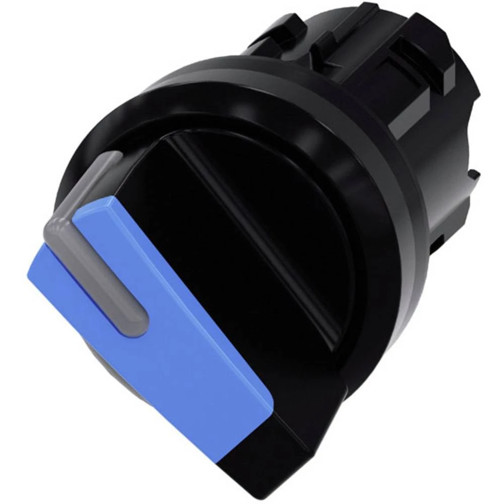 Siemens 3SU1002-2BF50-0AA0 preklopni prekidač prednji prsten od plastike, osvjetljen geg crna, plava boja 1 x 90 °  1 St. slika