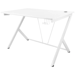 Robustan i funkcionalan stol za igre sa zanimljivim dodacima DELTACO GAMING WT85 igraći stol bijela slika
