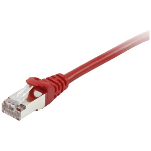 Equip 605527 RJ45 mrežni kabel, Patch kabel cat 6 S/FTP 0.5 m crvena pozlaćeni kontakti 1 St. slika