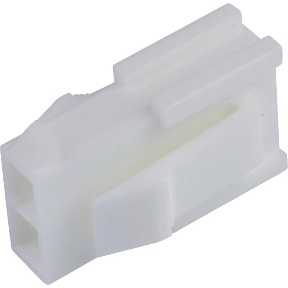 Molex 39012026 Mini-Fit Jr. Plug Housing, Dual Row, 2 Circuits, UL 94V-0, with Panel Mounting Ears, Natural slika