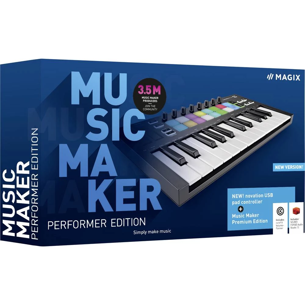 Magix Music Maker Performer Edition (2021) puna verzija 1 licenca Windows softver za glazbu slika