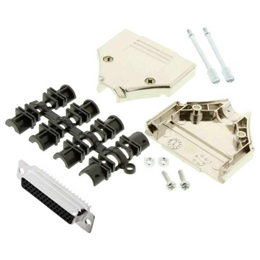 MH Connectors MHDTPK25HD44FS-K višestruki ženski konektor D-Sub komplet 180 ° Broj polova (broj): 25 lemni kup 1 kom. slika