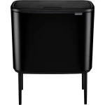 brabantia Bo Touch Bin 31 62 03 kontejner za limenke 34 l čelik (D x Š x V) 312 x 540 x 680 mm crna 1 St.