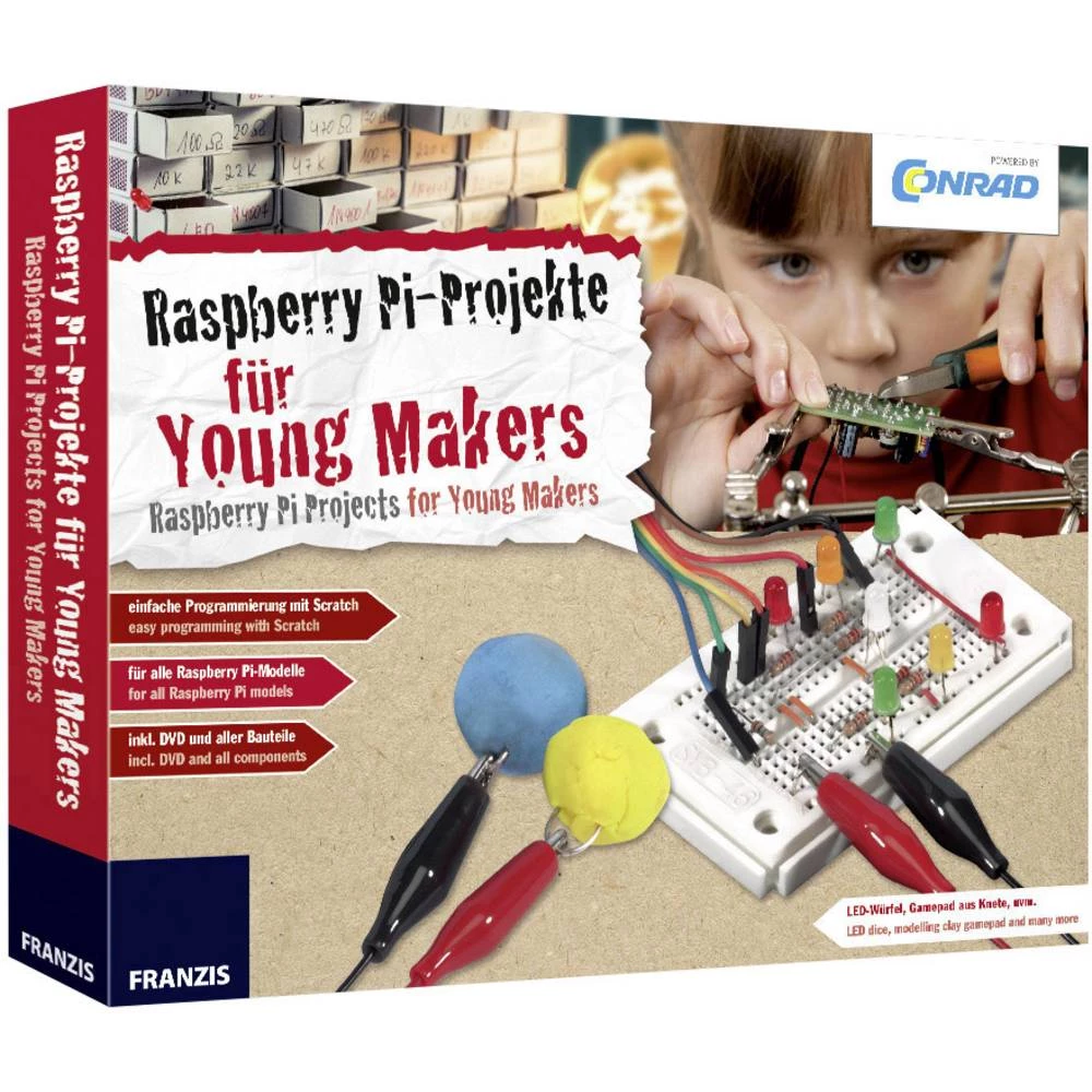 Conrad Components 10222 Conrad Raspberry Pi für Young Makers Raspberry Pi®, programiranje komplet za izrađivanje iznad 1 slika