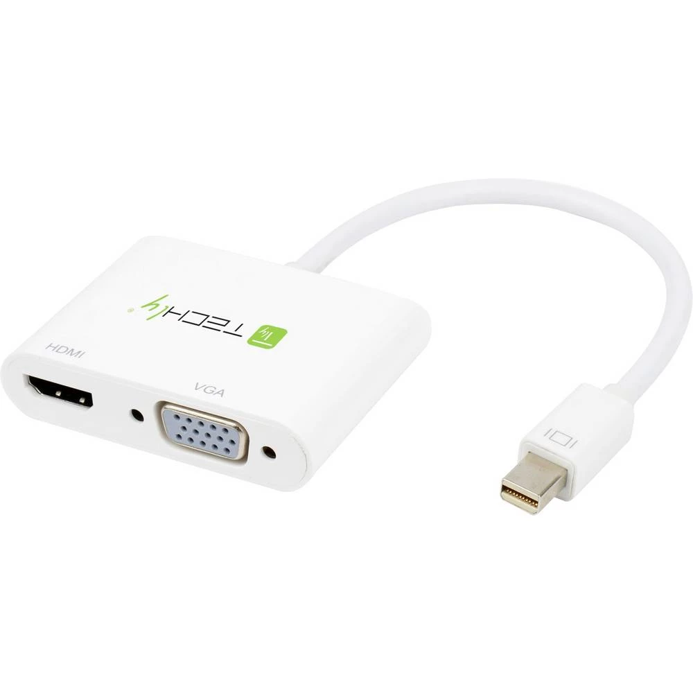 TECHly IADAP-MDP-VGAH12 HDMI / Mini-DisplayPort / VGA adapter [1x muški konektor mini displayport - 2x ženski konektor H slika
