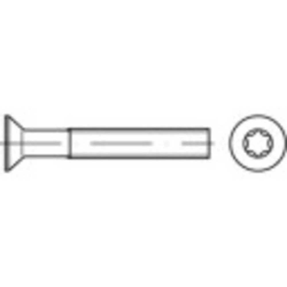 TOOLCRAFT 1066147 upušteni vijci M10 60 mm T-profil DIN 965 nehrđajući čelik A2 100 St. slika