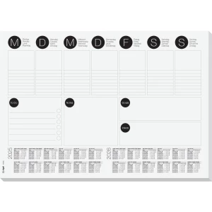 Sigel HO506 podloga za pisanje 2-godišnji kalendar crna, bijela (Š x V) 420 mm x 297 mm slika