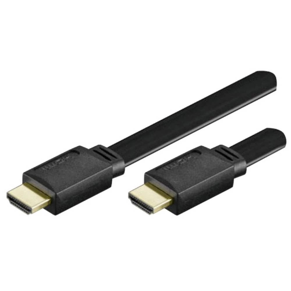 TECHly HDMI Priključni kabel [1x Muški konektor HDMI - 1x Muški konektor HDMI] 10 m Crna slika