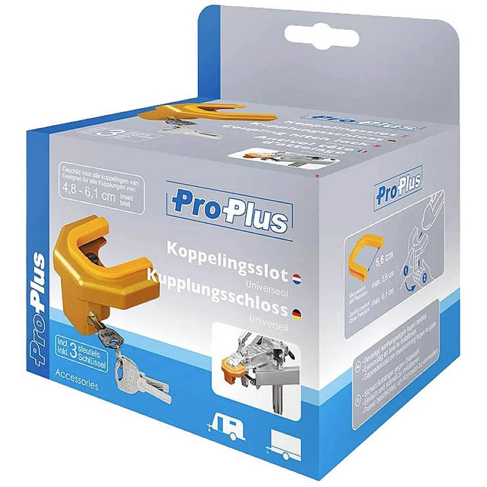 ProPlus zaštita od krađe za prikolicu - brava za preklopnu kuku slika
