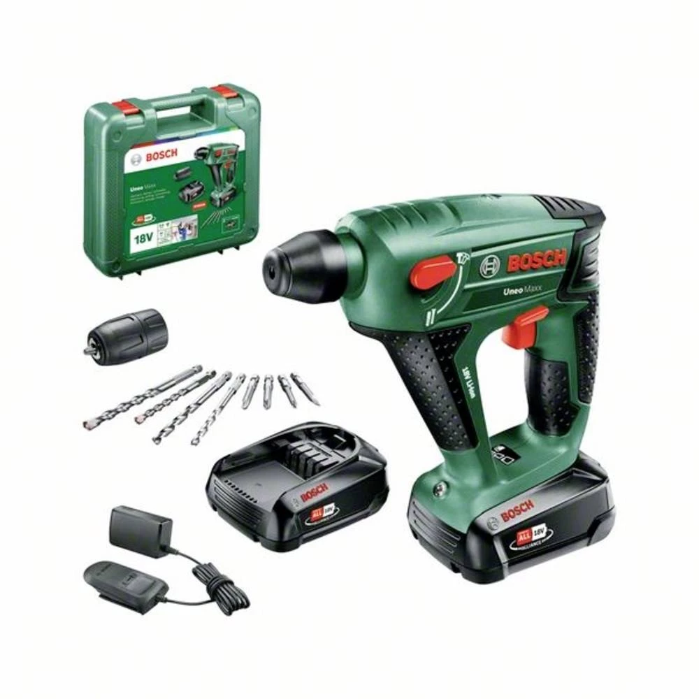 Bosch Home and Garden Uneo Maxx SDS-Quick-akumulatorski čekić za rušenje 18 V 2.0 Ah Li-Ion slika