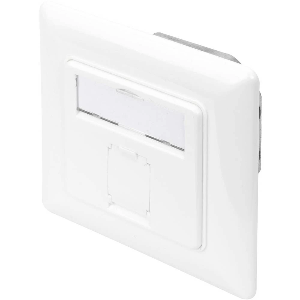 Digitus DN-9010-1 mrežna utičnica podžbukna upotreba/utičnica sa središnjom pločom i okvirom 2 ulaza siva slika