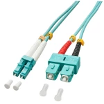 LINDY 46395 Glasfaser svjetlovodi priključni kabel [1x muški konektor LC - 1x SC-utikač] 50/125 µ Multimode OM3 15.00 m