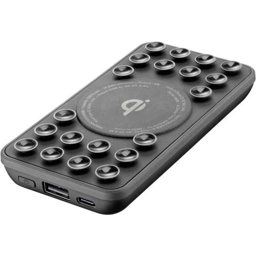 Cellularline Indukcijski Powerbank 5000 mAh Oxtopus 5000 FREEPOCTOPUS5WIRK Izlazi Qi standard Crna slika