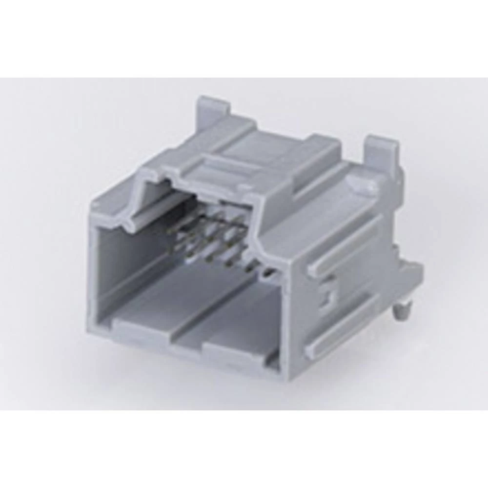 Molex ugradna standardna letva s muškim kontaktima  Ukupan broj polova 16 Raster: 2.54 mm 346910161 1 St. Tray Molex 346910161 Stac64 Right-Angle Header Assembly, 16 Circuits, Polarization B, slika