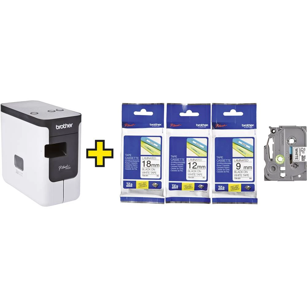 Uređaj za označavanje Brother P-touch P700 Set Pogodno za trake (LOV): TZe, HSe 3.5 mm, 6 mm, 9 mm, 12 mm, 18 mm, 24 mm slika
