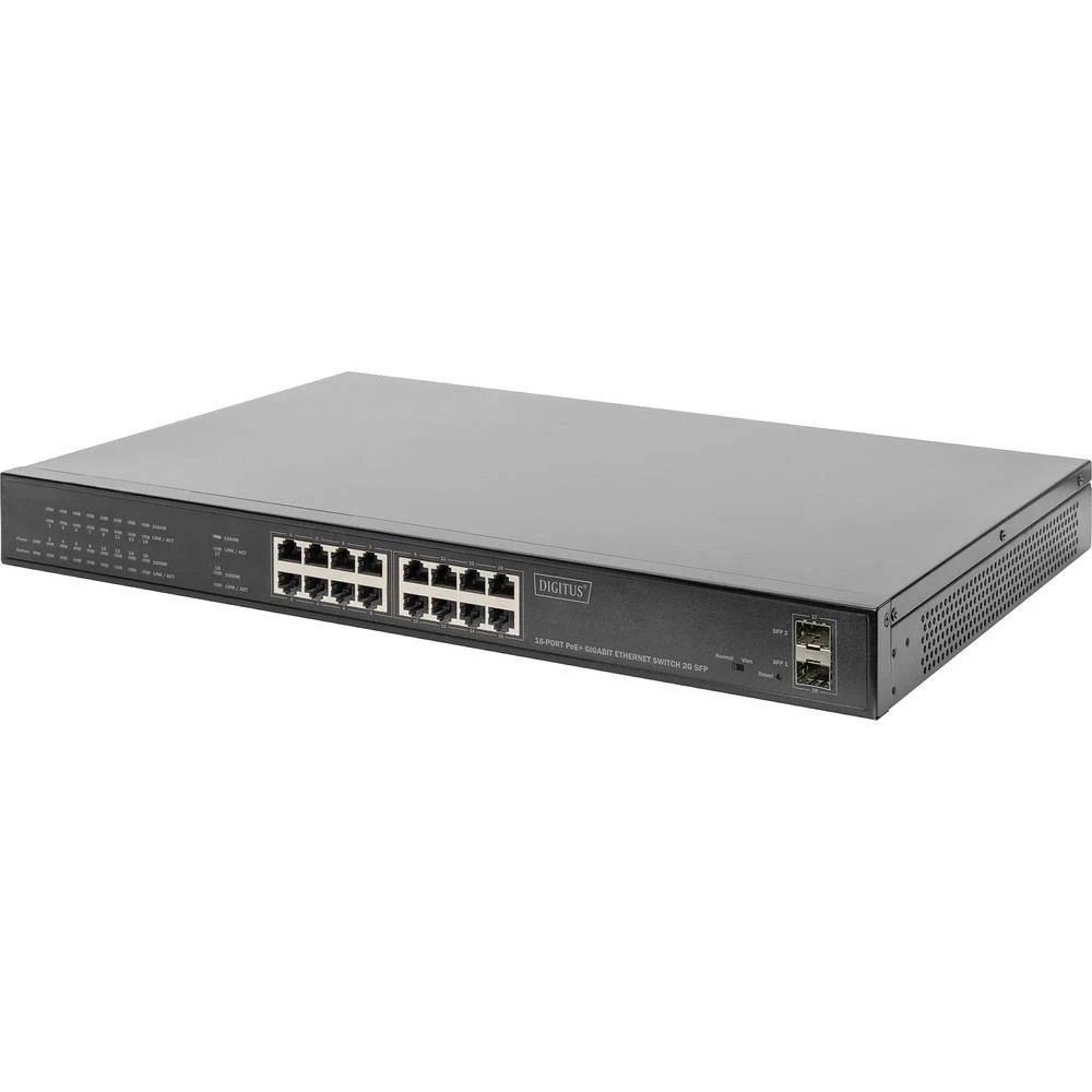 Digitus DN-95347 19" mrežni prekidač RJ45/sfp 10 / 100 / 1000 MBit/s IEEE 802.3af (12.95 W), IEEE 802.3at (25.5 W) slika