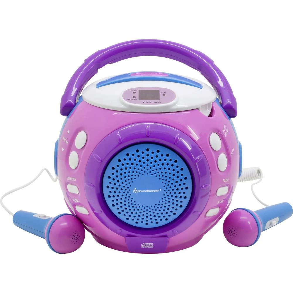 Dječji CD SoundMaster KCD1600PI CD Uklj. funkcija karaoke Ružičasta slika