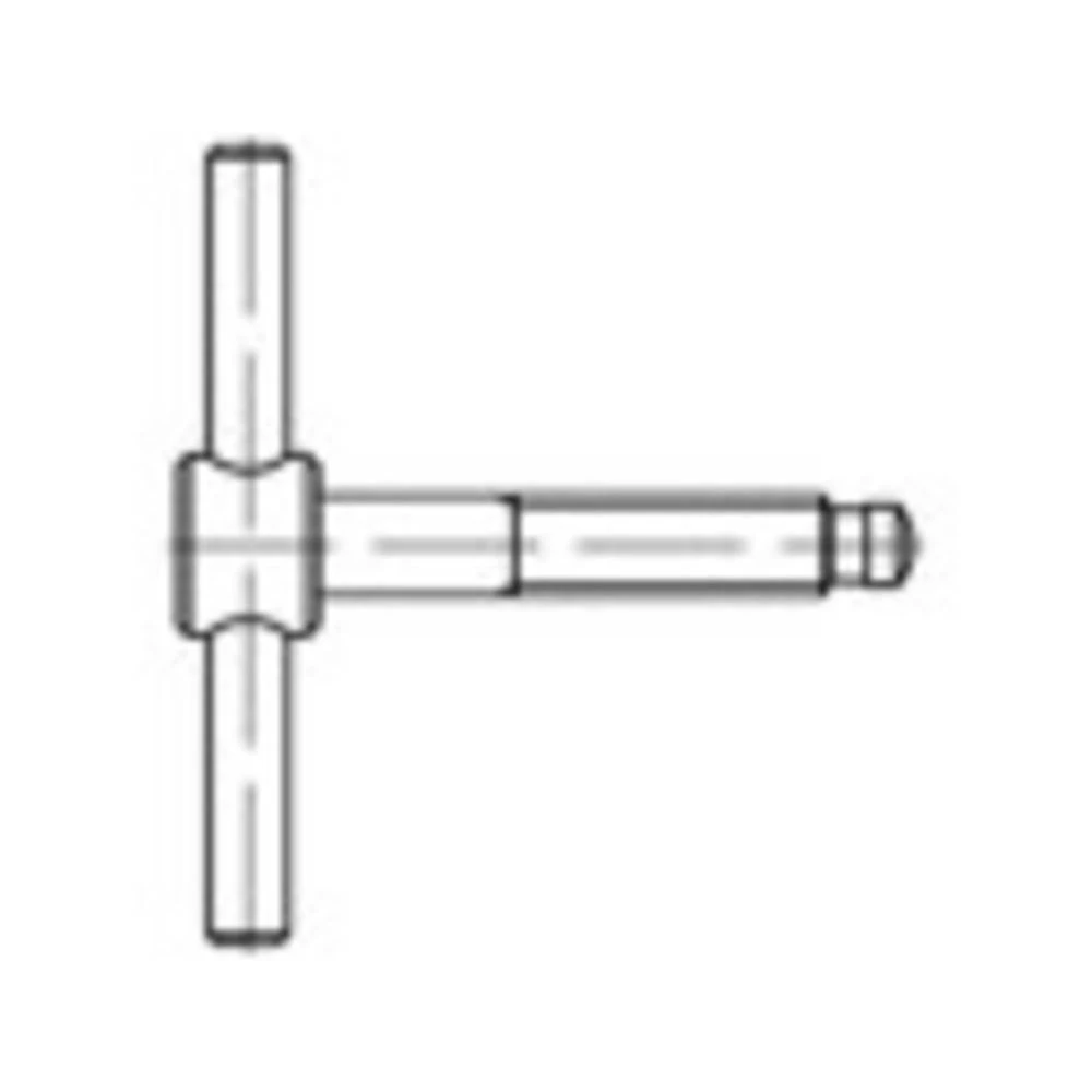 TOOLCRAFT  137843 vijak sa pritegom M6 50 mm  DIN 6304   čelik polirani 1 St. slika