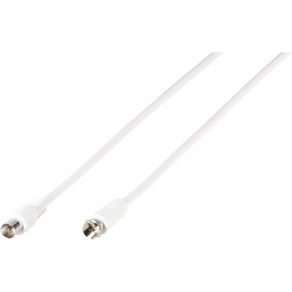 Antene, SAT Priključni kabel [1x Muški konektor F - 1x Kaoksialni utikač] 1.5 m dvostruko zaštićen Bijela Vivanco slika