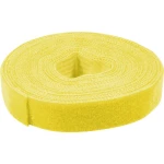 Value 25.99.5252 prianjajuća traka za povezivanje mekana vunena roba, grip i mekana vunena tkanina, statički dio (D x Š) 25 m x 10 mm žuta 25 m