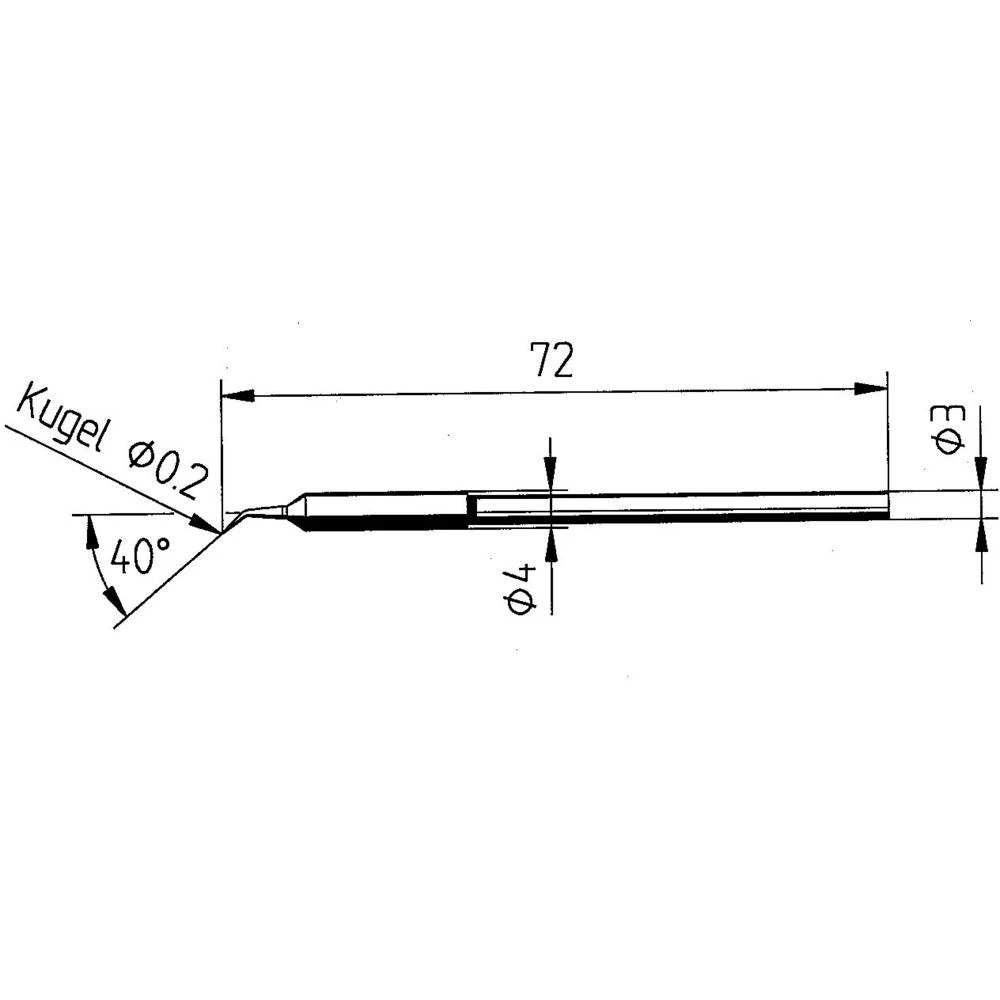Ersa 0212RD Lemni vrh Oblik olovke Veličina vrha 0.20 mm Content 1 ST slika