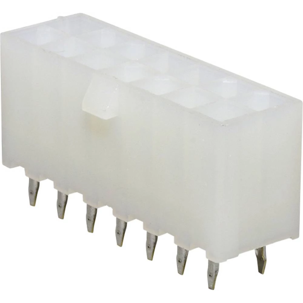 Molex 39281143 Mini-Fit Jr. Vertical Header, 4.20mm Pitch, Dual Row, 14 Circuits, without Snap-in Plastic Peg PCB Lock, slika