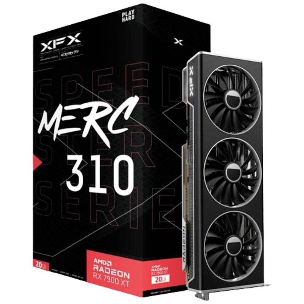 XFX grafička kartica AMD Radeon RX 7900 XT MERC 310 20 GB GDDR6-SDRAM PCIe  HDMI™, DisplayPort AMD FreeSync slika