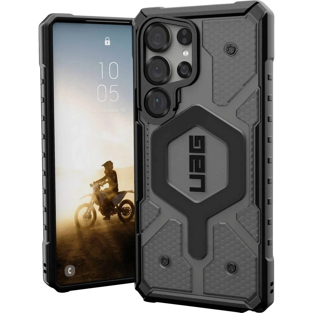 Urban Armor Gear Pathfinder vanjska torbica za mobilni telefon Samsung Galaxy S25 Ultra siva, prozirna induktivno punjen slika