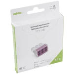 stezaljka za montažnu kutiju kruti: 0.75-2.5 mm² Broj polova: 4 WAGO  10 St. prozirna, narančasta