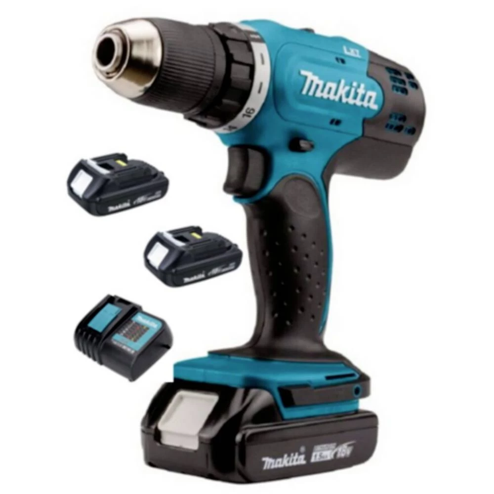 Makita DDF453SYX4 akumulatorska bušilica 18 V 1.5 Ah Li-Ion uklj. akumulator, uklj. 2 akumulatora slika