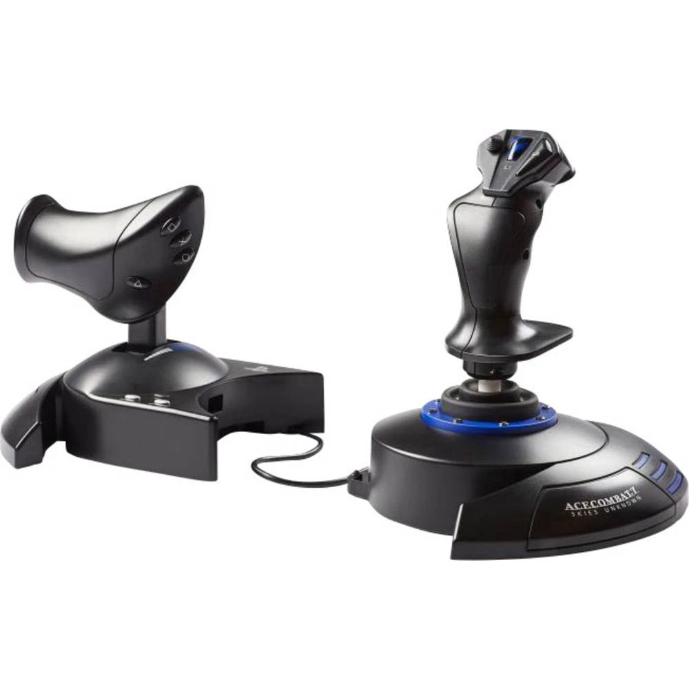 Joystick za simulator leta Thrustmaster T.Flight Hotas 4 - Ace Combat 7 Edition USB PlayStation 4, PC Crna, Plava boja Uklj. kli slika