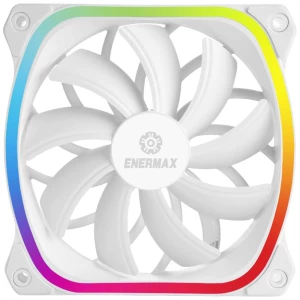Enermax SquA RGB White ventilator za PC kućište bijela (Š x V x D) 120 x 120 x 26 mm uklj. LED rasvjeta, uklj. upravljanje RGB rasvjetom slika
