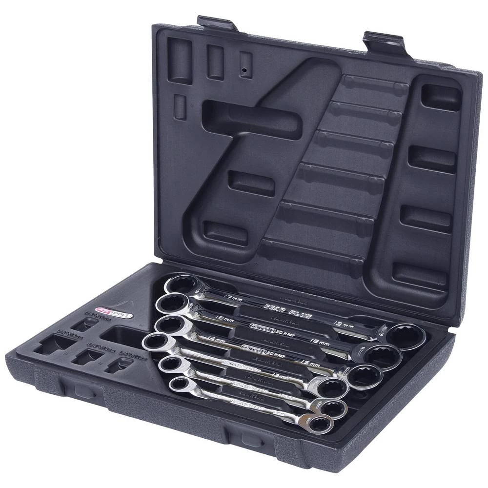 KS Tools 5034556 503.4556 komplet duplih prstenastih ključeva Veličina ključa (metrička) (naslov) 8 - 19 mm slika