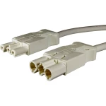 Adels-Contact 16475340 mrežni priključni kabel mrežni adapter - mrežni konektor Ukupan broj polova: 2 + PE bijela 4.00 m 25 St.