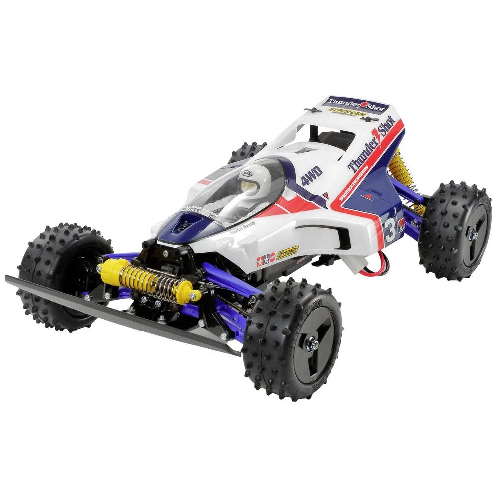 Tamiya Thunder Shot plavo-bijela boja bez četkica 1:10 RC model automobila električni  buggy pogon na sva četiri kotača (4wd) komplet za sastavljanje slika