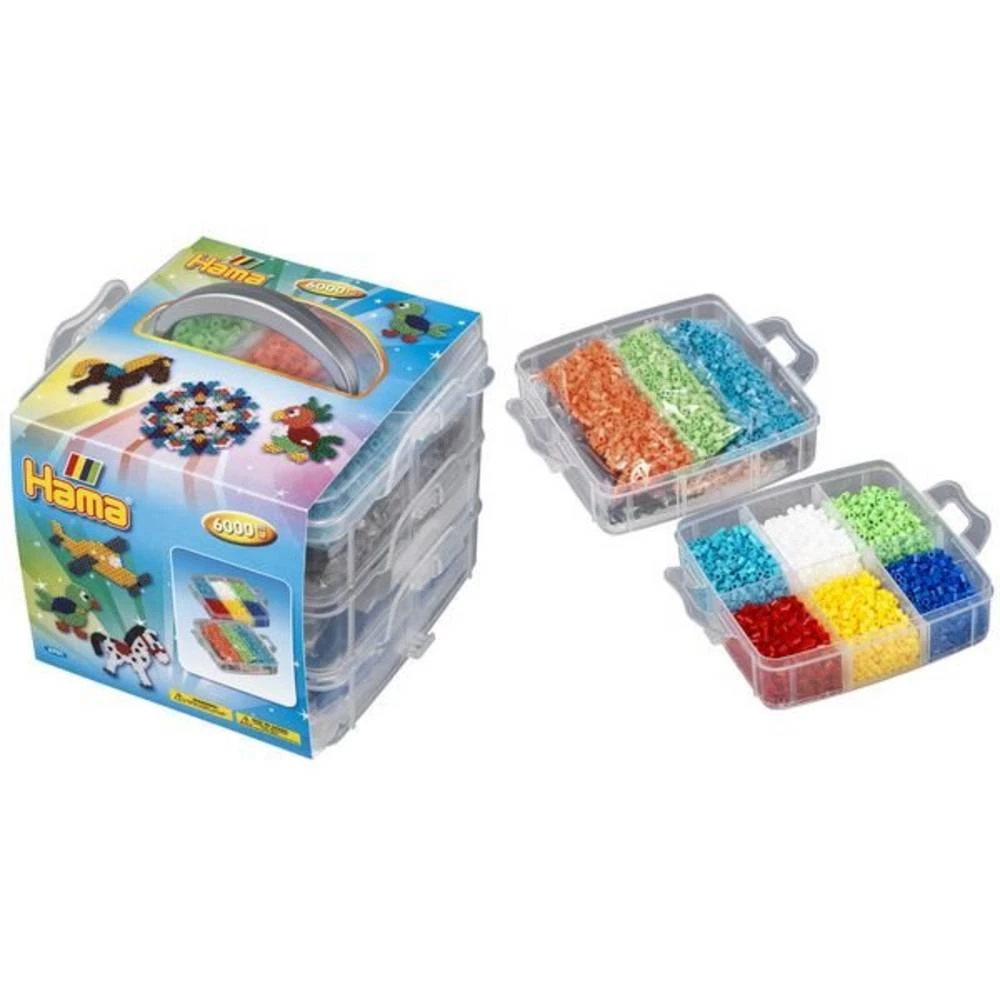 Hama HAMA Aufbewahrungsbox klein mit 6.000 Perlen und 3 Stiftplatten 6701 slika