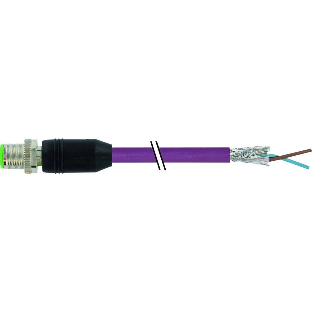 M12 St. 0 ° zaštićeni kraj kabela bez B-koda, Profibus PUR 1x2xAWG24 oklopljen vt UL / CSA + vučni lanac  1,5m Murr Elektronik 7000-14051-8400150 utični konektor za senzor/aktivator, nekonfek slika