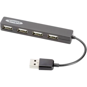 ednet 85040 4 ulaza USB 2.0 hub crna slika