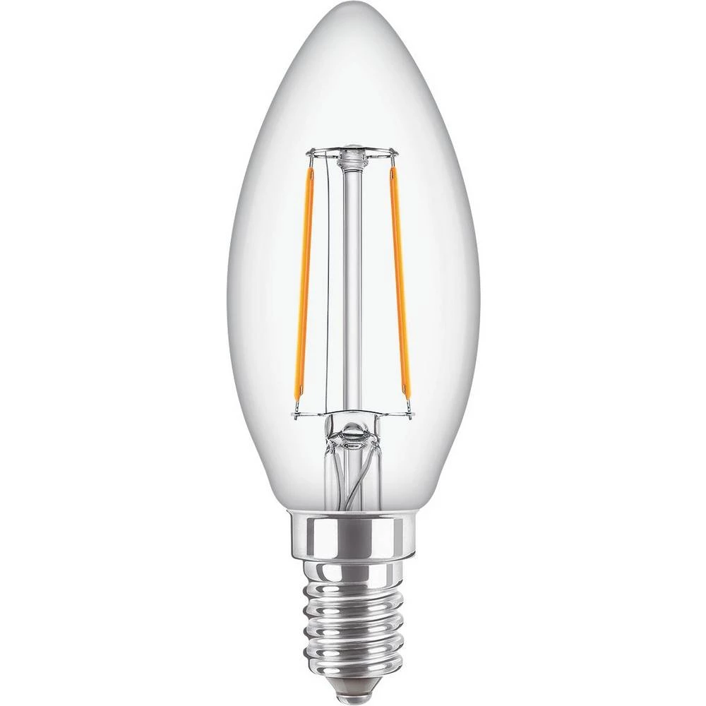 Philips Lighting 37757800 LED Energetska učinkovitost 2021 E (A - G) E14 oblik svijeće 2 W = 25 W toplo bijela (Ø x D) 35 mm x 97 mm  1 St. slika