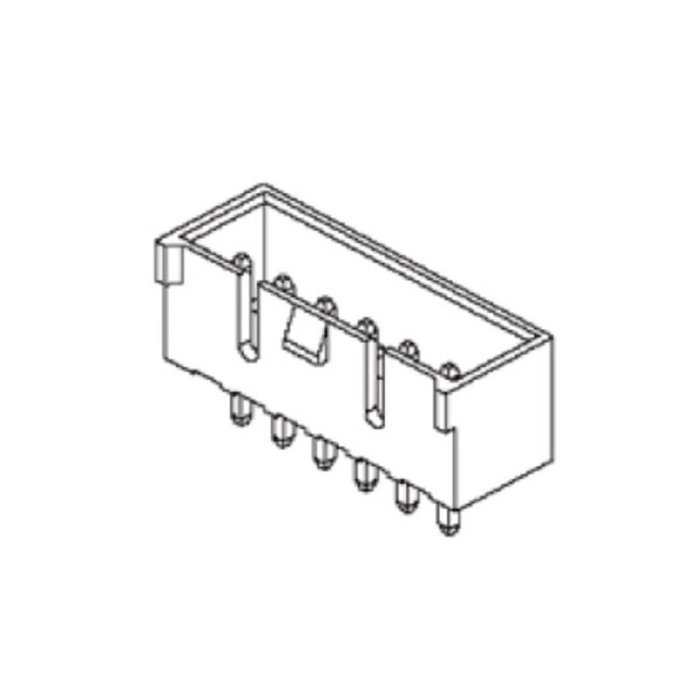 Molex ugradna standardna letva s muškim kontaktima Ukupan broj polova 4 Raster: 2.50 mm 353120460 1 St. Bulk slika