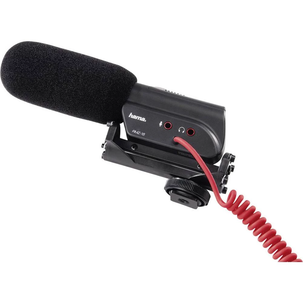Mikrofon za kamere Hama RICHTMIKROFON RMZ-18 ZOOM Uklj. vjetrobran, Adapter za brzu montažu slika
