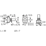 Inkrementalni enkoder, 5 V, 24 impulsa, PEC11R-4230F-S0024 Bourns sinkroni davač 1 St. PEC11R-4230F-S0024