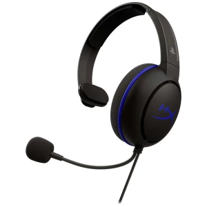 HyperX Cloud Chat Headset (PS4 licensed) igre Over Ear Headset žičani mono crna/plava  kontrola glasnoće, utišavanje mikrofona slika