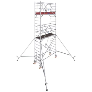 Krause 776037 FahrGerüst aluminij na roli mobilna Radna visina (maks.): 6.30 m srebrna 163.5 kg slika