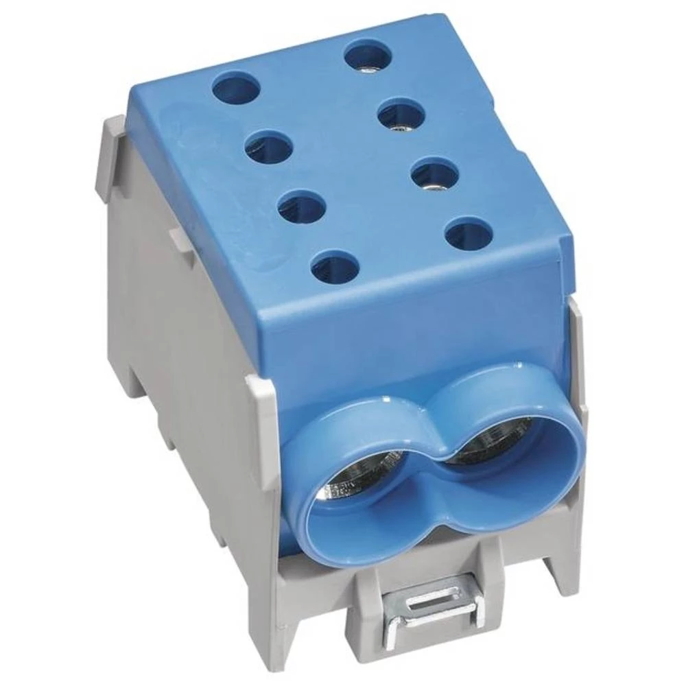 Glavna linijska grana stezaljka 1-pin 4x70qmm IP20 boja: plava Hager KH70B odvojna stezaljka glavnog voda 1 St. slika
