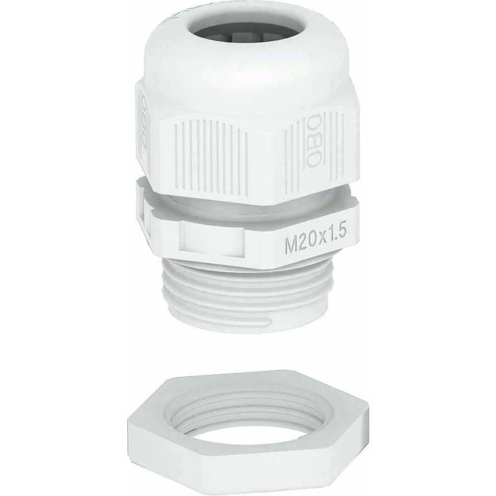Kabelska uvodnica 1,5 mm Plastika, PA Svijetlosiva OBO Bettermann V-TEC VM40+ LGR 10 ST slika