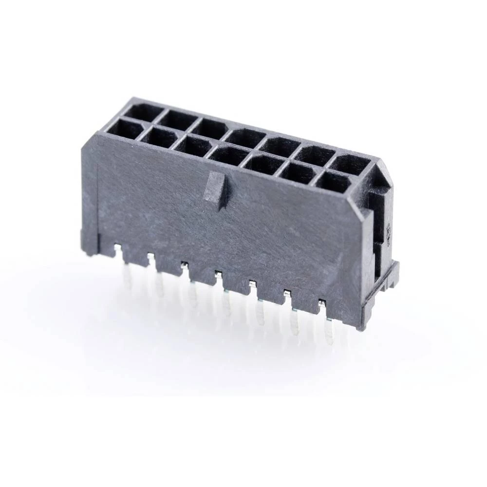 Molex 430451413 Micro-Fit 3.0 Vertical Header, 3.00mm Pitch, Dual Row, 14 Circuits, with PCB Polarizing Peg, Gold, Glow-W slika