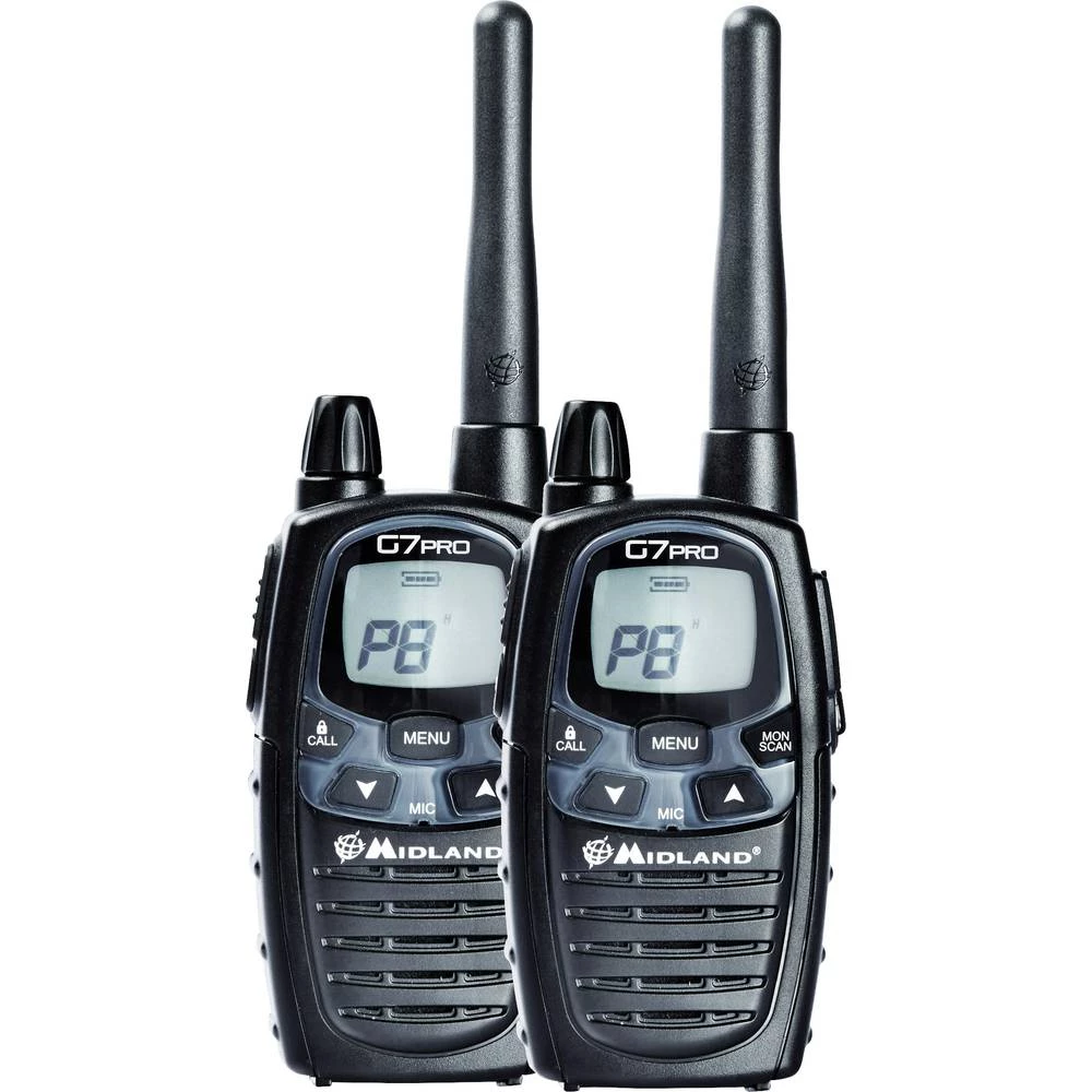 Midland G7E Pro C1090.01 PMR ručna radio stanica 2-dijelni komplet slika